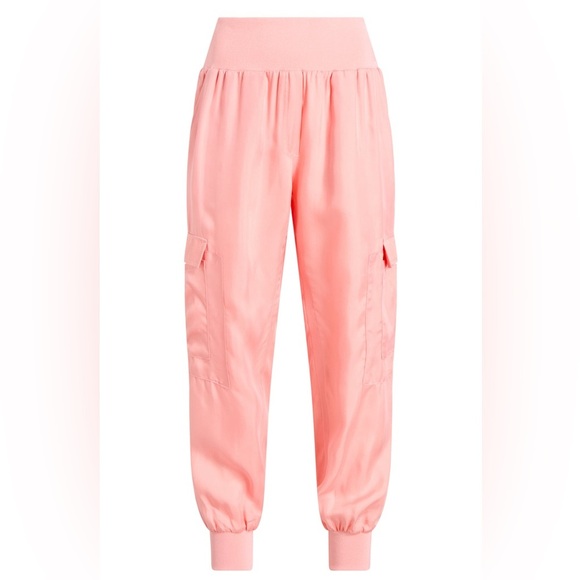 Cinq a Sept Pink Giles Twill Cargo Joggers Sz XS - Picture 3 of 12